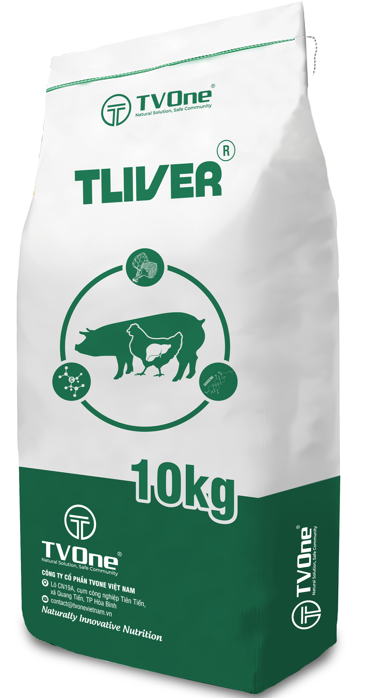 TLIVER - Phụ gia giúp bảo vệ gan, giảm tiêu chảy, tăng tiết mật