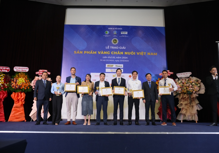 Danh sách 35 sản phẩm đạt danh hiệu Sản phẩm Vàng chăn nuôi Việt Nam lần thứ III, năm 2024